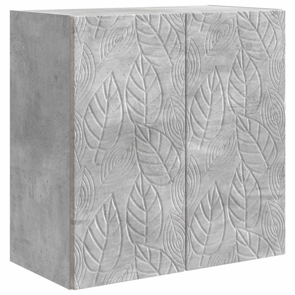 Wandschrank 59 x 31 x 60 cm Holzwerkstoff Betongrau