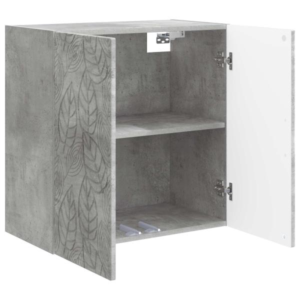 Wandschrank 59 x 31 x 60 cm Holzwerkstoff Betongrau