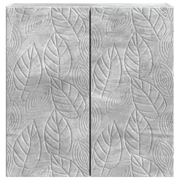 Wandschrank 59 x 31 x 60 cm Holzwerkstoff Betongrau