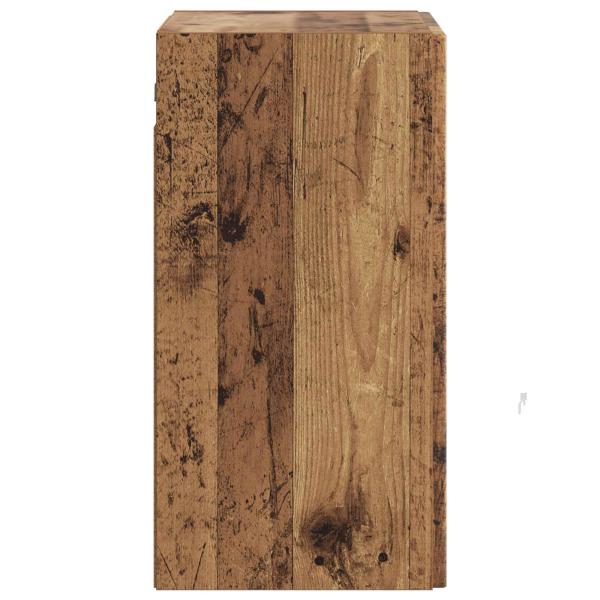 Wandschrank 59 x 31 x 60 cm Holzwerkstoff Altholz