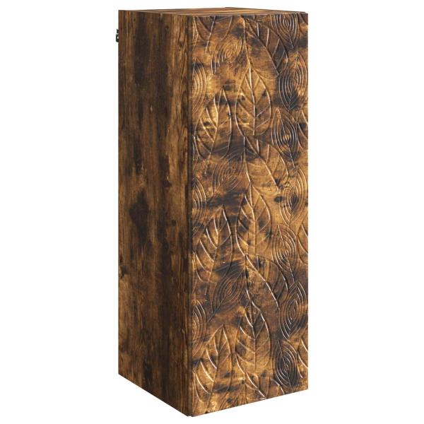 Wandschrank 33 x 34,5 x 90 cm Holzwerkstoff Räuchereiche