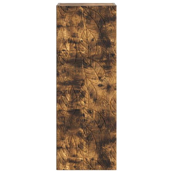 Wandschrank 33 x 34,5 x 90 cm Holzwerkstoff Räuchereiche
