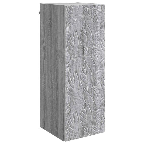Wandschrank 33 x 34,5 x 90 cm Holzwerkstoff Sonoma-Grau