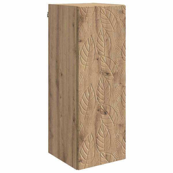 Wandschrank 33 x 34,5 x 90 cm Holzwerkstoff Artisan-Eiche