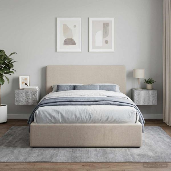 Wandmontierter Beistelltisch 2 stk. Grau Sonoma