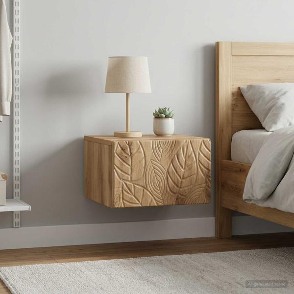 ARDEBO.de - Wandmontierter Beistelltisch 2 stk. Artisan-Eiche
