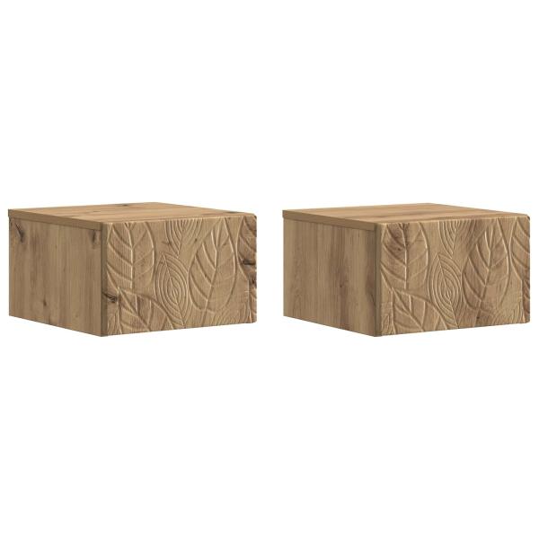 Wandmontierter Beistelltisch 2 stk. Artisan-Eiche
