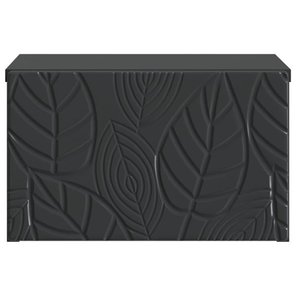 Wandmontierter Nachttisch Schwarz 49 x 34,5 x 20 cm