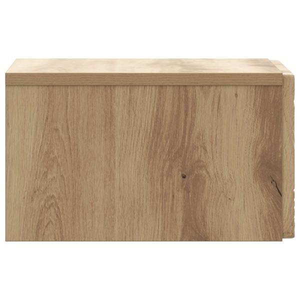 Wandmontierter Nachttisch Artisan-Eiche 49 x 34,5 x 20 cm