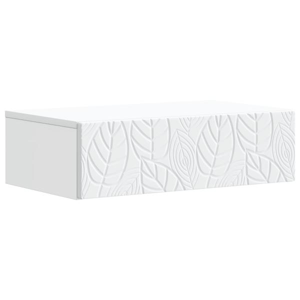 Wandmontierter Beistelltisch Weiß 87,5 x 34,5 x 17 cm