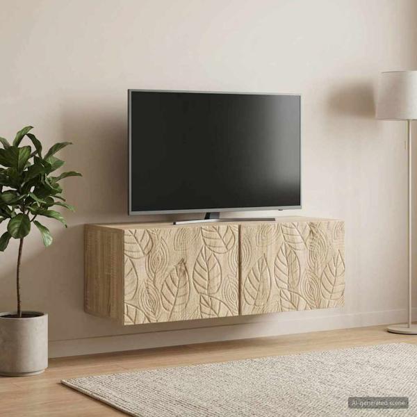 Wandmontierter TV-Schrank 59,5 x 41 x 30 cm Sonoma-Eiche