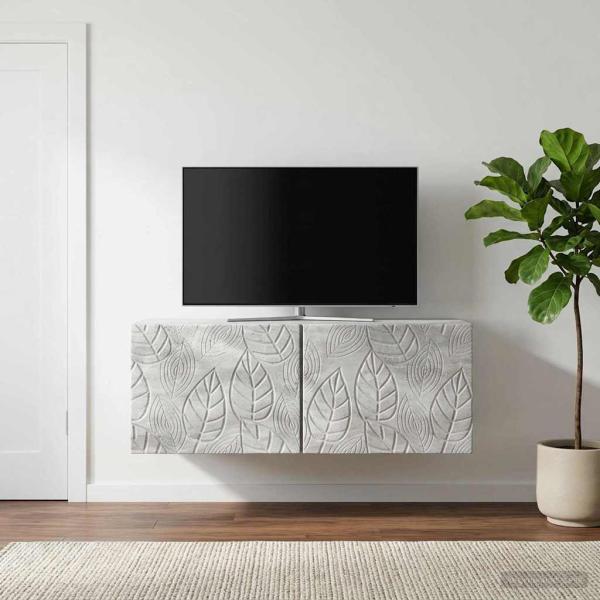 Wandmontierter TV-Schrank 59,5 x 41 x 30 cm Betongrau