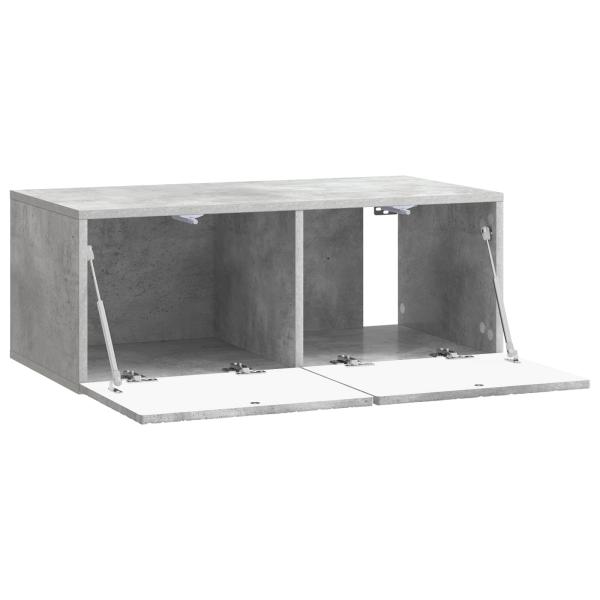 Wandmontierter TV-Schrank 59,5 x 41 x 30 cm Betongrau