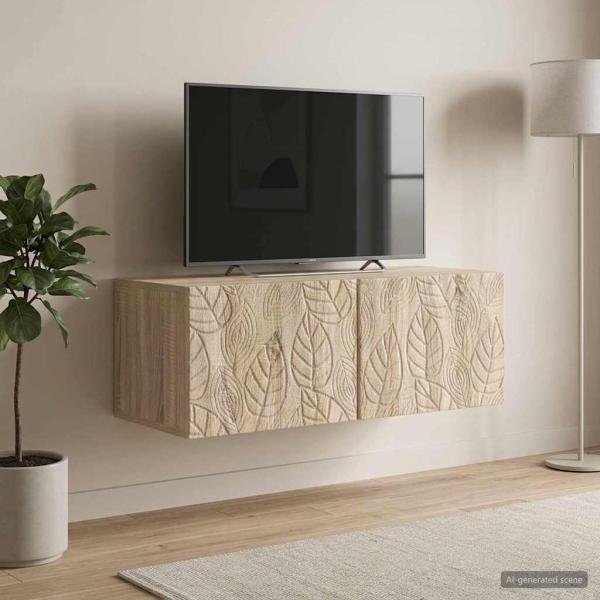 Wandmontierter TV-Schrank 78,5 x 41 x 30 cm Sonoma-Eiche