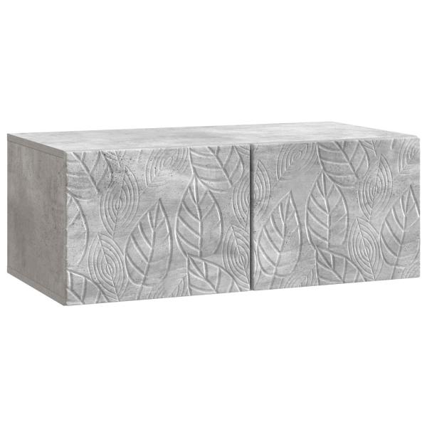 Wandmontierter TV-Schrank 78,5 x 41 x 30 cm Betongrau