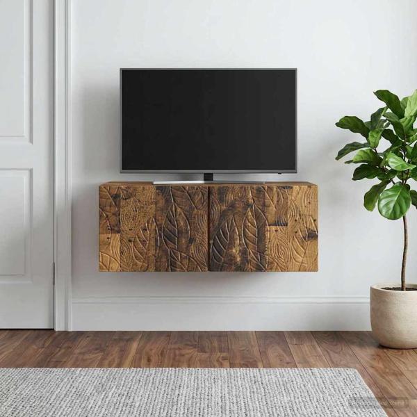 Wandmontierter TV-Schrank 78,5 x 41 x 30 cm Altholz