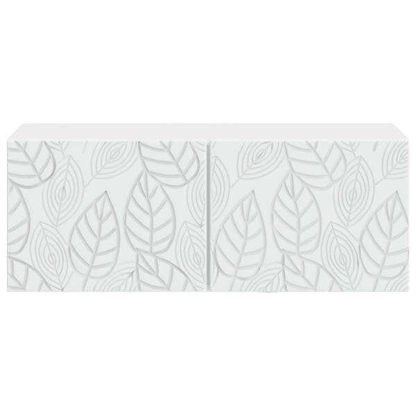 Wandmontierter TV-Schrank 98 x 41 x 30 cm Weiß Holzwerkstoff