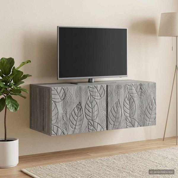 Wandmontierter TV-Schrank 98 x 41 x 30 cm Grau Sonoma
