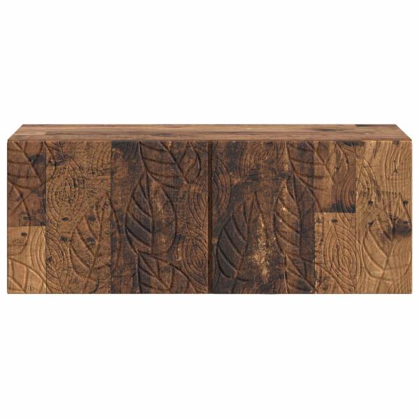 Wandmontierter TV-Schrank 98 x 41 x 30 cm Altholz Holzwerkstoff