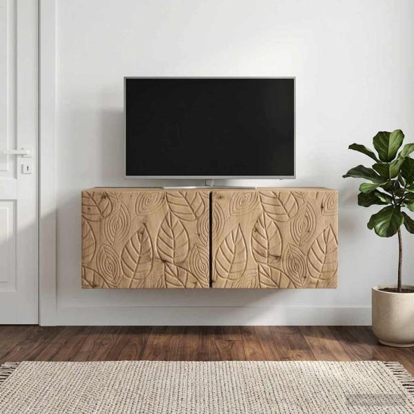 Wandmontierter TV-Schrank 98 x 41 x 30 cm Artisan-Eiche