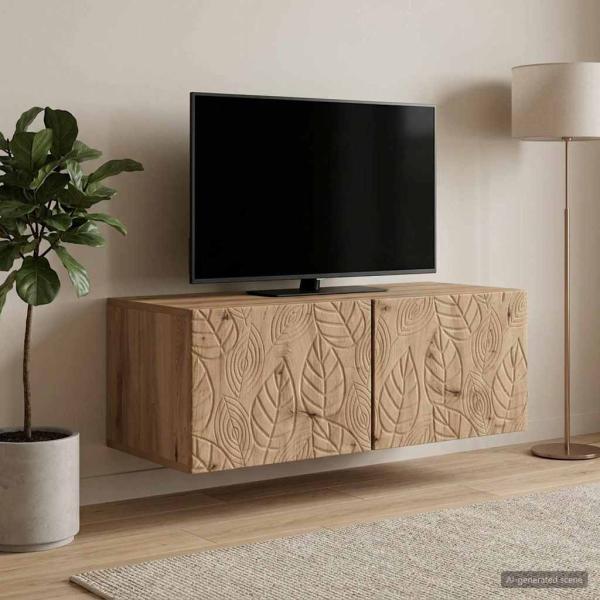 Wandmontierter TV-Schrank 59,5 x 31 cm Artisan-Eiche