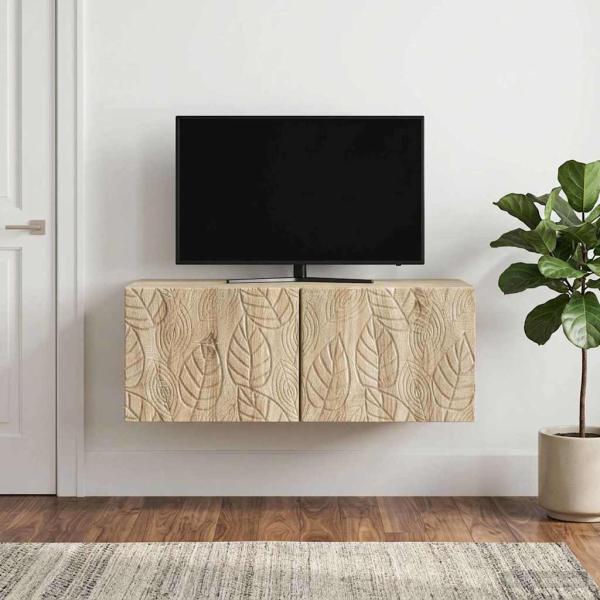 Wandmontierter TV-Schrank 78,5 x 31 cm Sonoma-Eiche