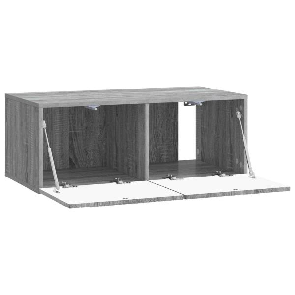 Wandmontierter TV-Schrank 78,5 x 31 cm Grau Sonoma