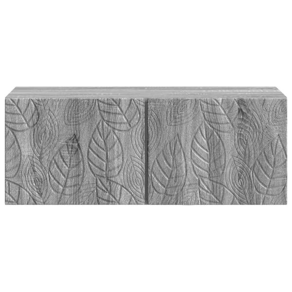 Wandmontierter TV-Schrank 78,5 x 31 cm Grau Sonoma