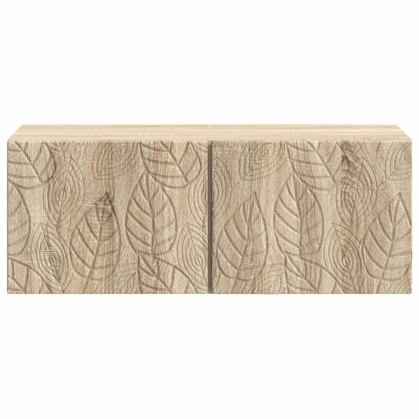 Wandmontierter TV-Schrank 98 x 31 cm Sonoma-Eiche Holzwerkstoff