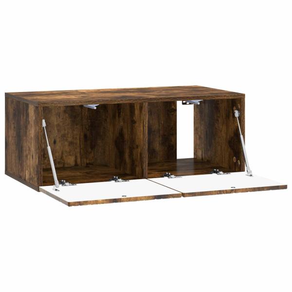 Wandmontierter TV-Schrank 98 x 31 cm Geräucherte Eiche