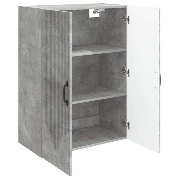 Wandschrank 66 x 34,5 x 90 cm Holzwerkstoff Betongrau