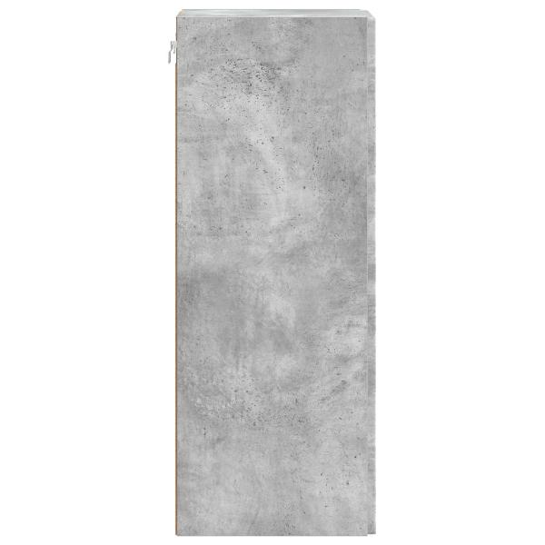 Wandschrank 66 x 34,5 x 90 cm Holzwerkstoff Betongrau