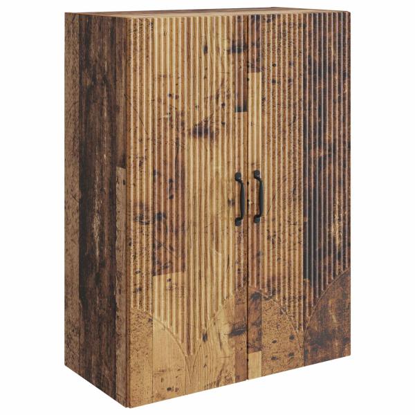 Wandschrank 66 x 34,5 x 90 cm Holzwerkstoff Altholz