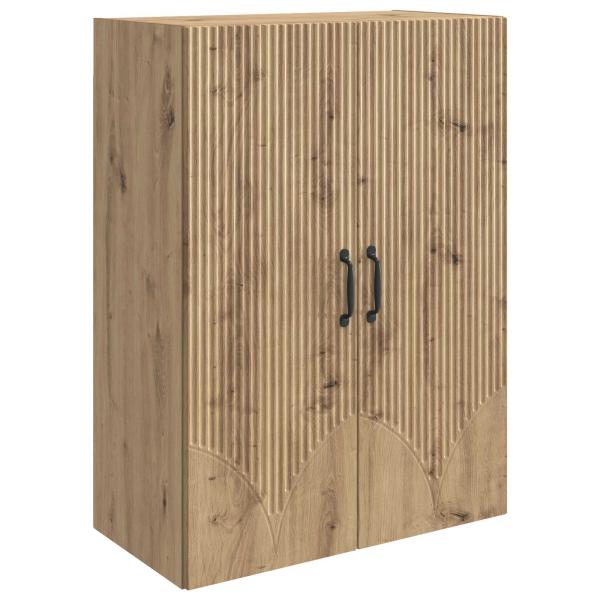 Wandschrank 66 x 34,5 x 90 cm Holzwerkstoff Artisan-Eiche