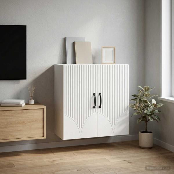 ARDEBO.de - Wandschrank Weiß 59 x 31 x 60 cm Holzwerkstoff