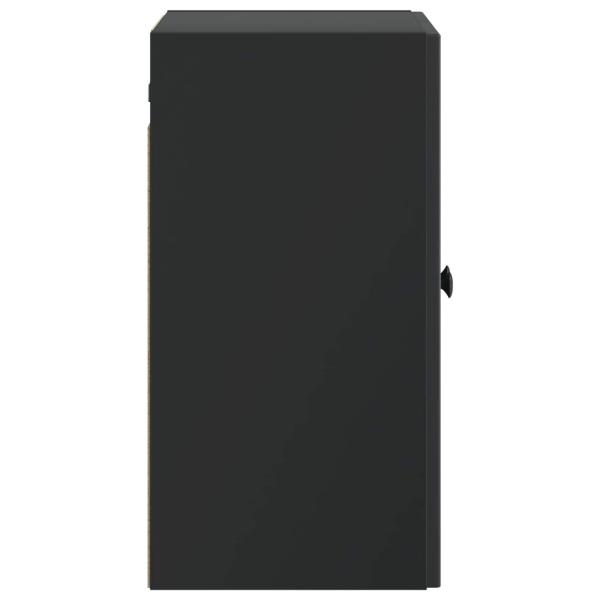 Wandschrank 59 x 31 x 60 cm Holzwerkstoff Schwarz