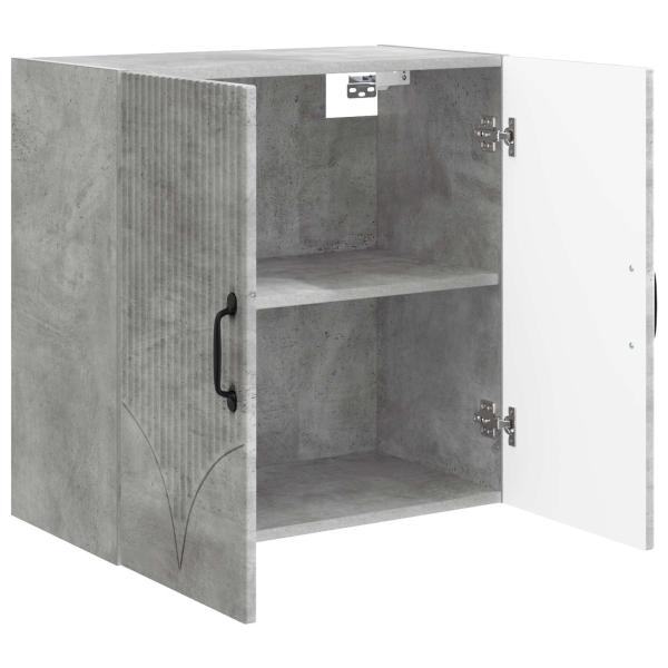 Wandschrank 59 x 31 x 60 cm Holzwerkstoff Betongrau