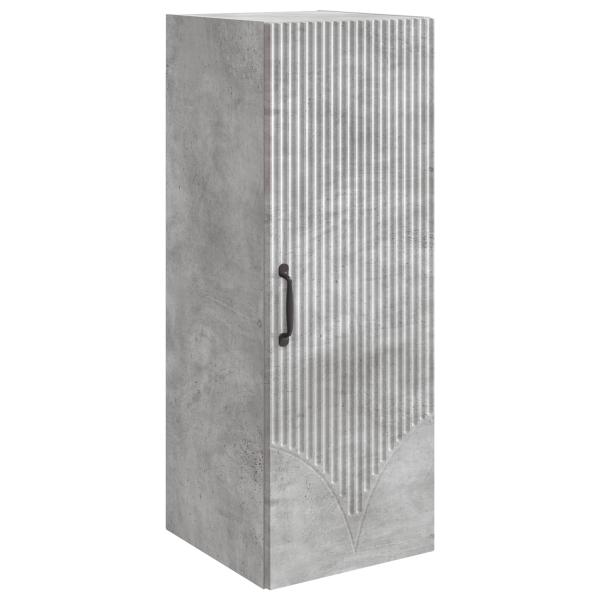 Wandschrank 33 x 34,5 x 90 cm Holzwerkstoff Betongrau