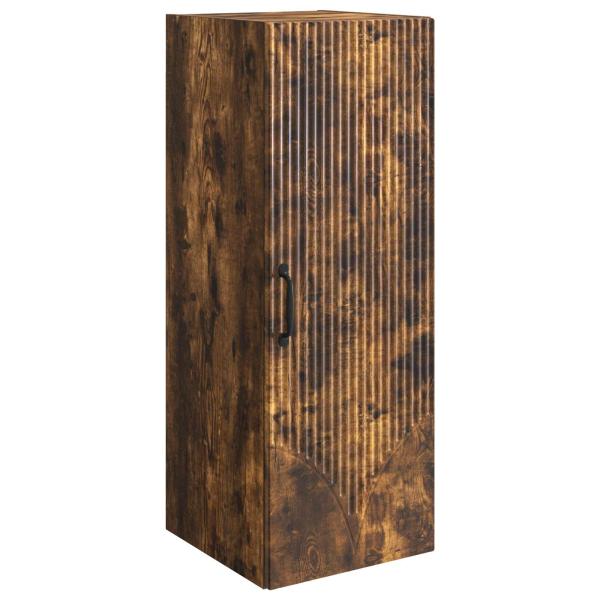 Wandschrank 33 x 34,5 x 90 cm Holzwerkstoff Räuchereiche