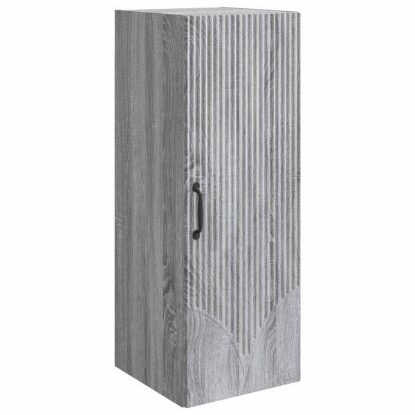 Wandschrank 33 x 34,5 x 90 cm Holzwerkstoff Sonoma-Grau