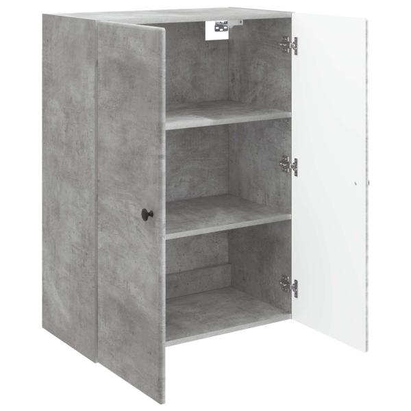 Wandschrank 66 x 34,5 x 90 cm Holzwerkstoff Betongrau