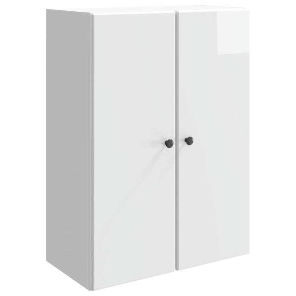 Wandschrank 66 x 34,5 x 90 cm Holzwerkstoff Hochglanz Weiß