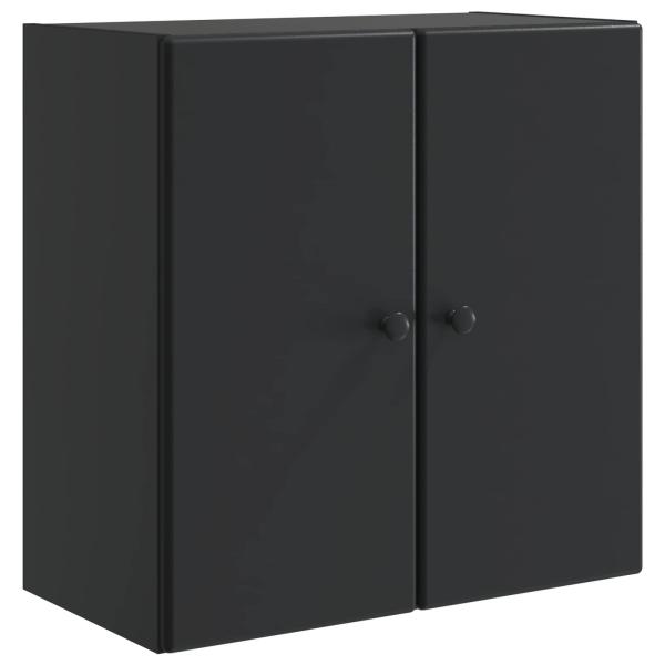 Wandschrank 59 x 31 x 60 cm Holzwerkstoff Schwarz