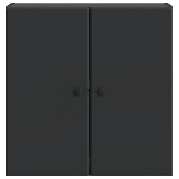 Wandschrank 59 x 31 x 60 cm Holzwerkstoff Schwarz