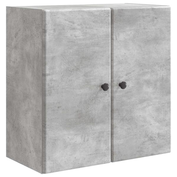 Wandschrank 59 x 31 x 60 cm Holzwerkstoff Betongrau