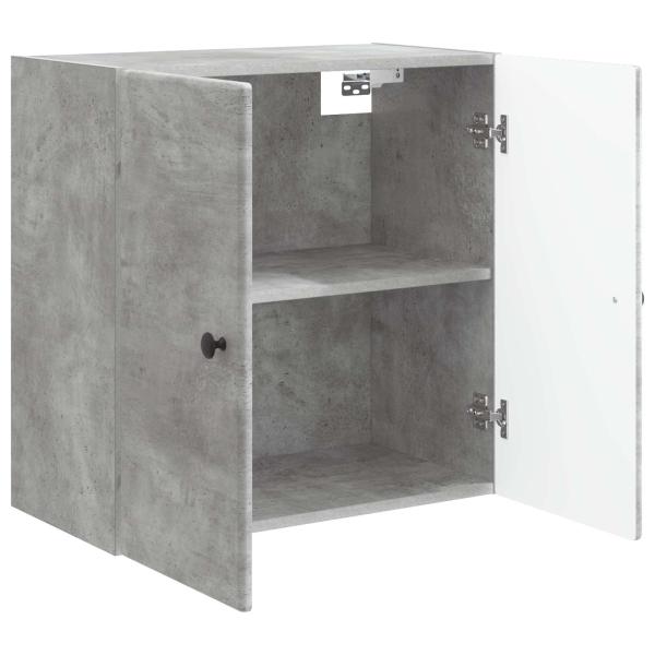 Wandschrank 59 x 31 x 60 cm Holzwerkstoff Betongrau