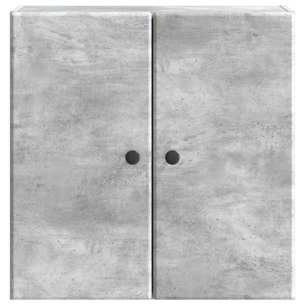 Wandschrank 59 x 31 x 60 cm Holzwerkstoff Betongrau