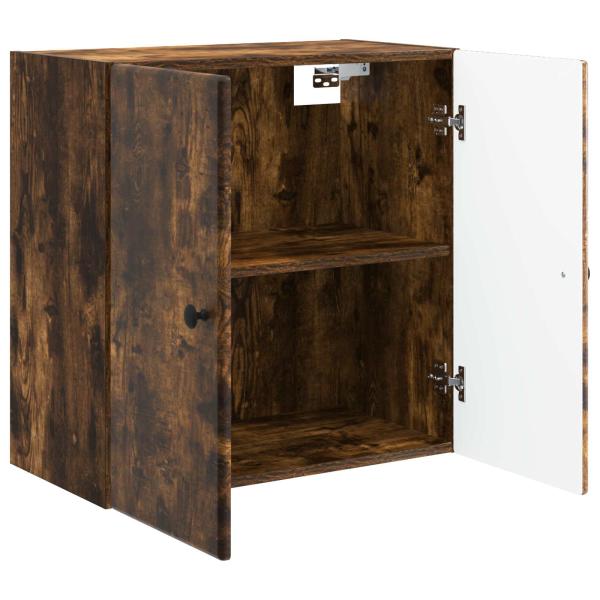 Wandschrank 59 x 31 x 60 cm Holzwerkstoff Räuchereiche