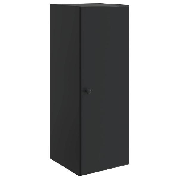 Wandschrank 33 x 34,5 x 90 cm Holzwerkstoff Schwarz