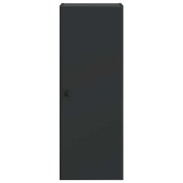 Wandschrank 33 x 34,5 x 90 cm Holzwerkstoff Schwarz